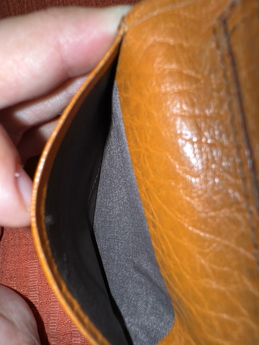 Burberry Brown Leather Wallet with Branded Patch